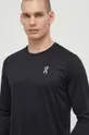 črna Majica z dolgimi rokavi za tek On-running Core