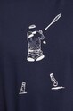 Fila t-shirt bawełniany TU411111 granatowy
