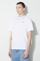 Памучна тениска New Balance Small Logo бял MT41509WT