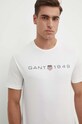 Gant t-shirt bawełniany beżowy 2003242