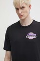 Odzież New Era t-shirt bawełniany 60435486 czarny