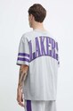 Oblečení Bavlněné tričko New Era LOS ANGELES LAKERS 60435435 šedá