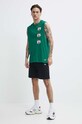 New Era t-shirt bawełniany 60435474 zielony SS24