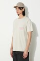 Universal Works tricou din bumbac Print Pocket Tee 30611.DRIFTWOOD bej