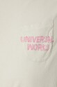 Universal Works tricou din bumbac Print Pocket Tee 30611.DRIFTWOOD
