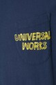 Universal Works t-shirt bawełniany Print Pocket Tee 30611.NAVY