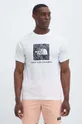 biały The North Face t-shirt bawełniany