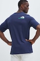 Odzież The North Face t-shirt bawełniany NF0A87E78K21 granatowy