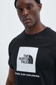 The North Face t-shirt bawełniany czarny NF0A87NJJK31