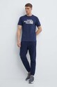 The North Face t-shirt bawełniany NF0A87NX8K21 granatowy SS24