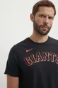 črna Bombažna kratka majica Nike San Francisco Giants