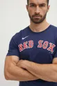 mornarsko modra Bombažna kratka majica Nike Boston Red Sox