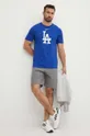 Βαμβακερό μπλουζάκι Nike Los Angeles Dodgers μπλε