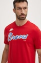 Бавовняна футболка Nike Atlanta Braves червоний N199.62Q.ATB.0B5