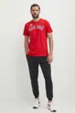 Nike t-shirt bawełniany Boston Red Sox czerwony
