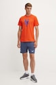 Bavlněné tričko Nike New York Mets N199.89L.NME.CJP oranžová SS24