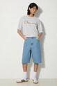 Champion cotton t-shirt 219998 gray SS24