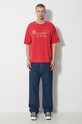 Champion tricou din bumbac 219998 rosu SS24