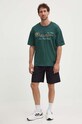 Champion t-shirt bawełniany 219998 zielony SS24