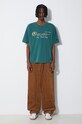 Champion tricou din bumbac 219998 verde SS24