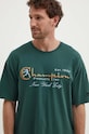 Champion t-shirt bawełniany zielony 219998