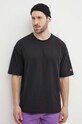 Champion t-shirt bawełniany czarny 220017