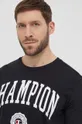 czarny Champion t-shirt bawełniany