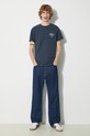Бавовняна футболка Barbour Hickling Tee MTS1269 темно-синій SS25