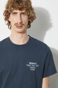 Бавовняна футболка Barbour Hickling Tee MTS1269 темно-синій