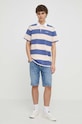 Levi's polo bawełniane A5798 fioletowy SS24