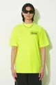żółty Aries t-shirt bawełniany Fluoro Temple SS Tee Męski