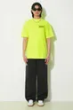 Aries t-shirt bawełniany Fluoro Temple SS Tee żółty