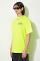 Хлопковая футболка Aries Fluoro Temple SS Tee жёлтый SUAR60000X