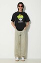 Aries tricou din bumbac Kiss SS Tee SUAR60005X negru SS24