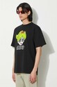 Aries tricou din bumbac Kiss SS Tee negru SUAR60005X