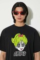 Aries tricou din bumbac Kiss SS Tee SUAR60005X negru