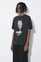 nero Aries t-shirt in cotone Aged Statue SS Tee