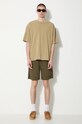 Bavlněné tričko Vans Premium Standards Washed SS Tshirt LX VN000GVUCUQ1 zelená SS24