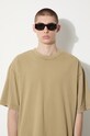 Bavlněné tričko Vans Premium Standards Washed SS Tshirt LX VN000GVUCUQ1 zelená