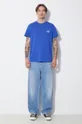 Bavlněné tričko A.P.C. t-shirt raymond modrá