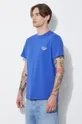 modrá Bavlnené tričko A.P.C. t-shirt raymond