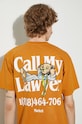Market cotton t-shirt Better Call Bear T-Shirt orange 399001784