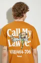 πορτοκαλί Βαμβακερό μπλουζάκι Market Better Call Bear T-Shirt