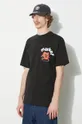 czarny Market t-shirt bawełniany Fragile T-Shirt