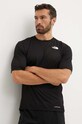 The North Face t-shirt sportowy Shadow czarny NF0A87TUJK31
