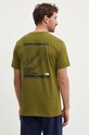 Αθλητικό μπλουζάκι The North Face Foundation Mountain Lines στάμπα πράσινο NF0A8830PIB1