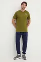 The North Face t-shirt sportowy Foundation Mountain Lines zielony