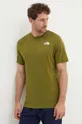 The North Face t-shirt sportowy Foundation Mountain Lines 50 % Bawełna, 50 % Poliester