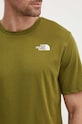 Αθλητικό μπλουζάκι The North Face Foundation Mountain Lines NF0A8830PIB1 πράσινο