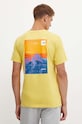 Odzież The North Face t-shirt sportowy Foundation Heatgraphic NF0A882XQOA1 żółty